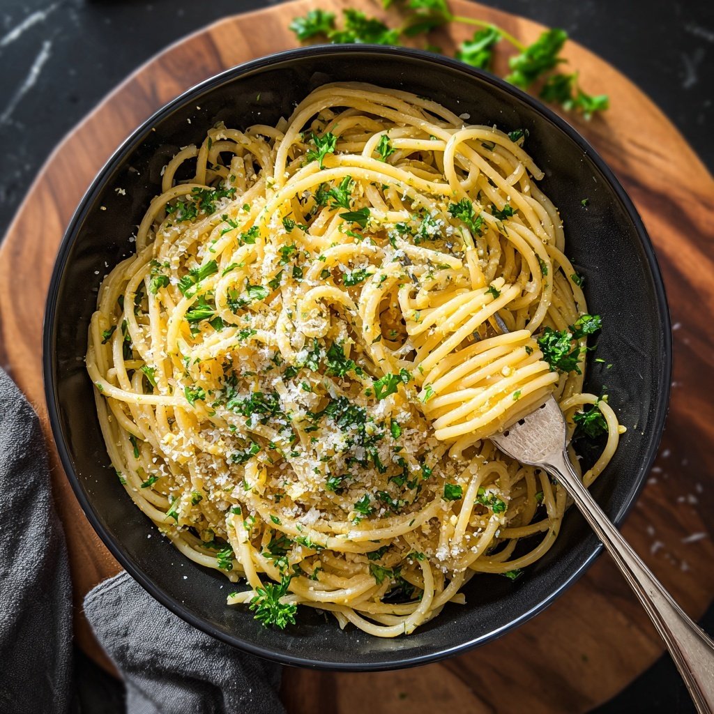 Quick Garlic Butter Pasta
