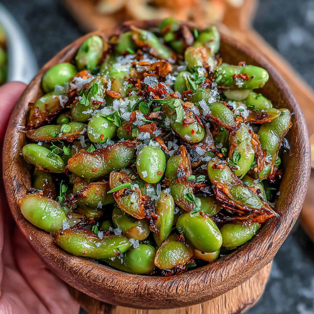Roasted Edamame Crunch Snack