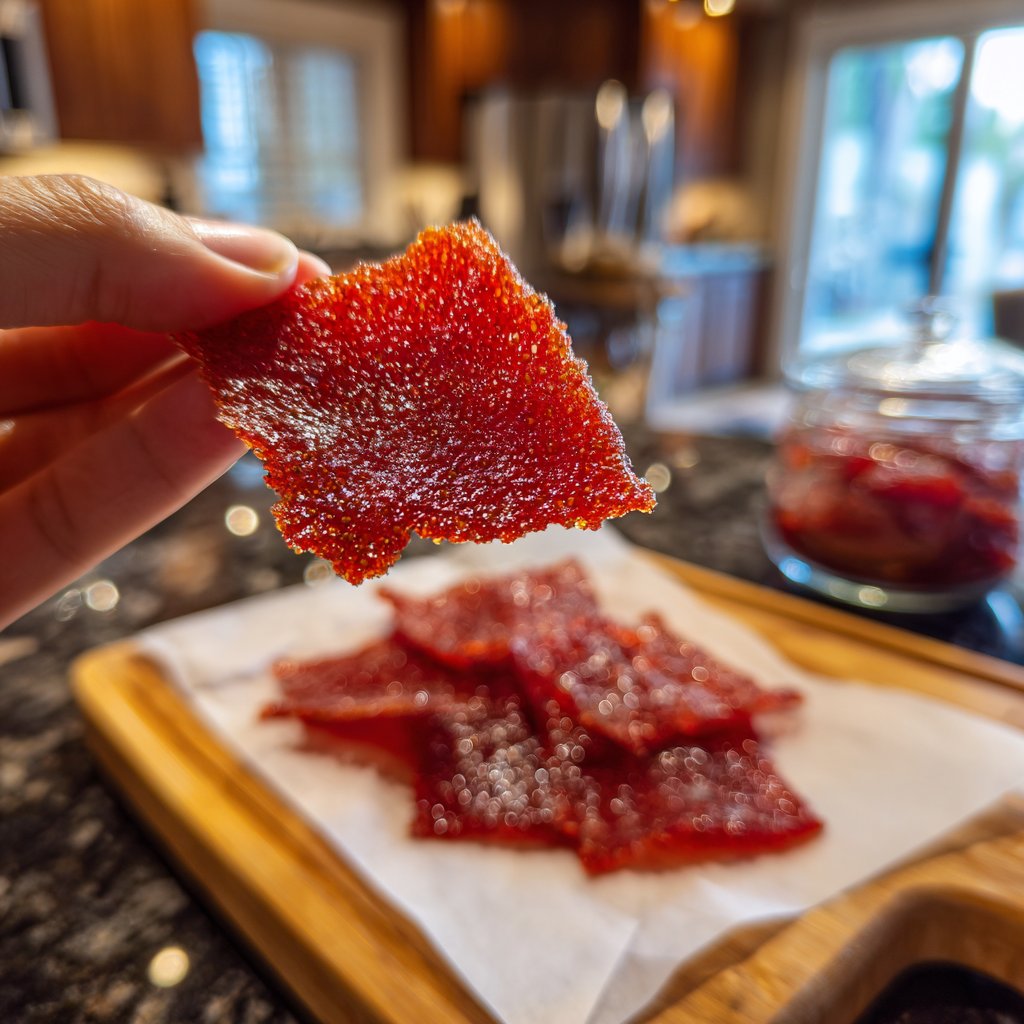 Homemade Strawberry Fruit Leather