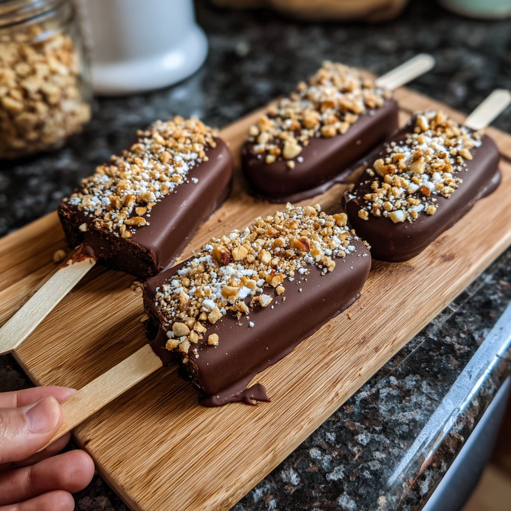Chocolate-Dipped Strawberry Pops