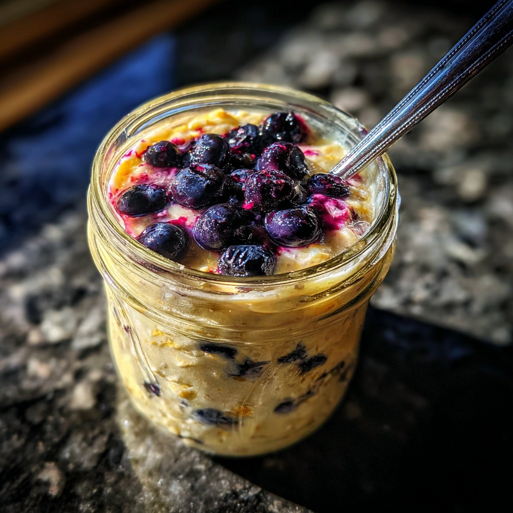 Lemon Blueberry Overnight Oats