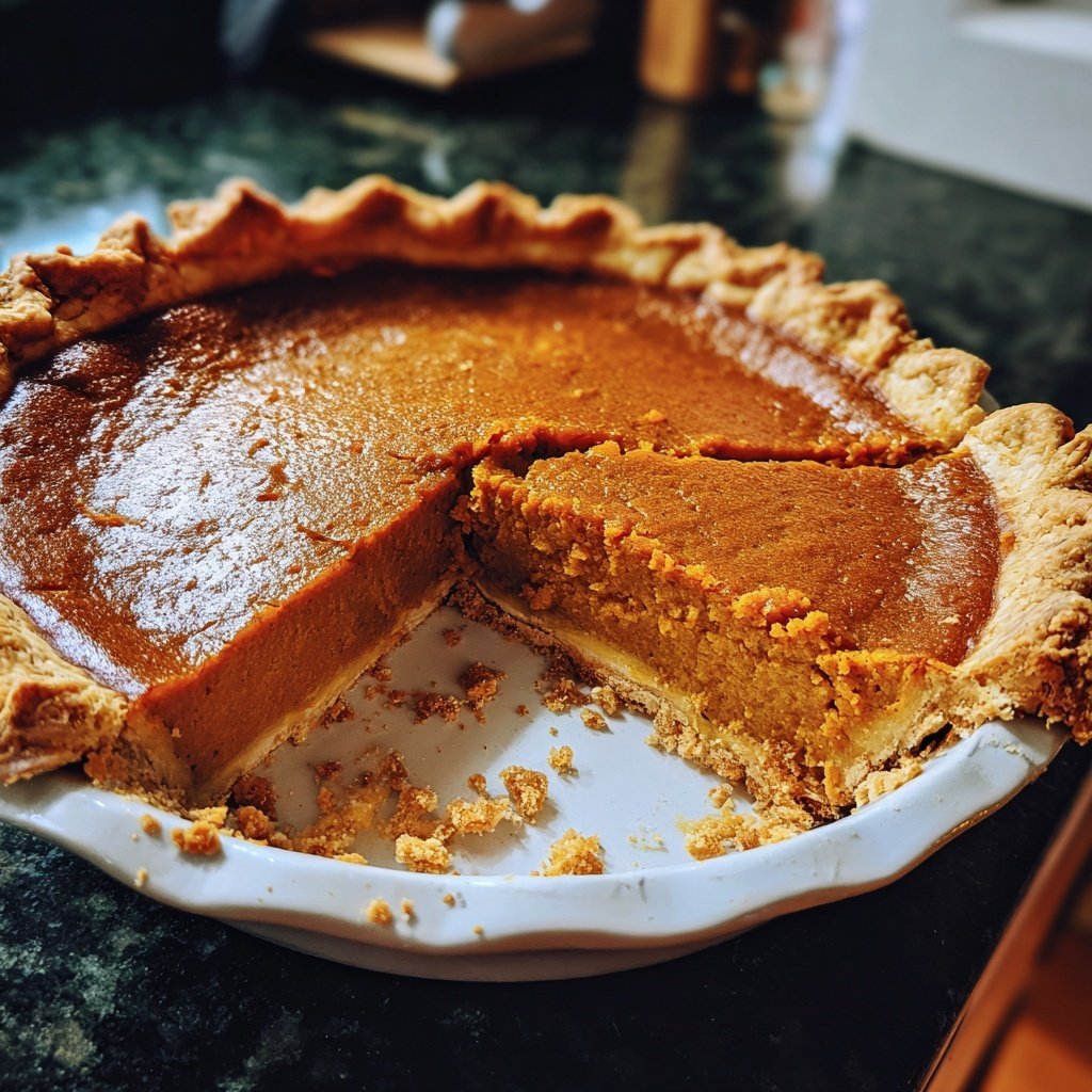 Festive Spiced Pumpkin Pie