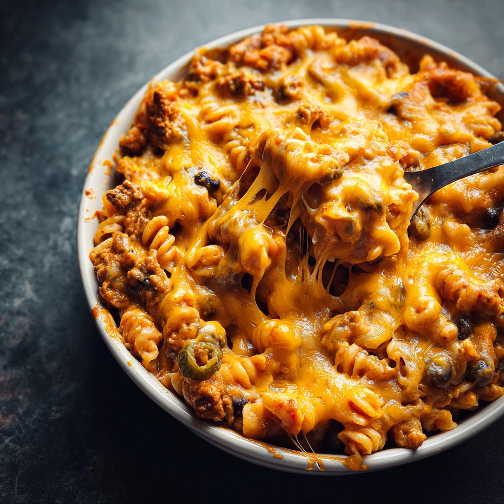 Cheesy Taco Pasta Delight