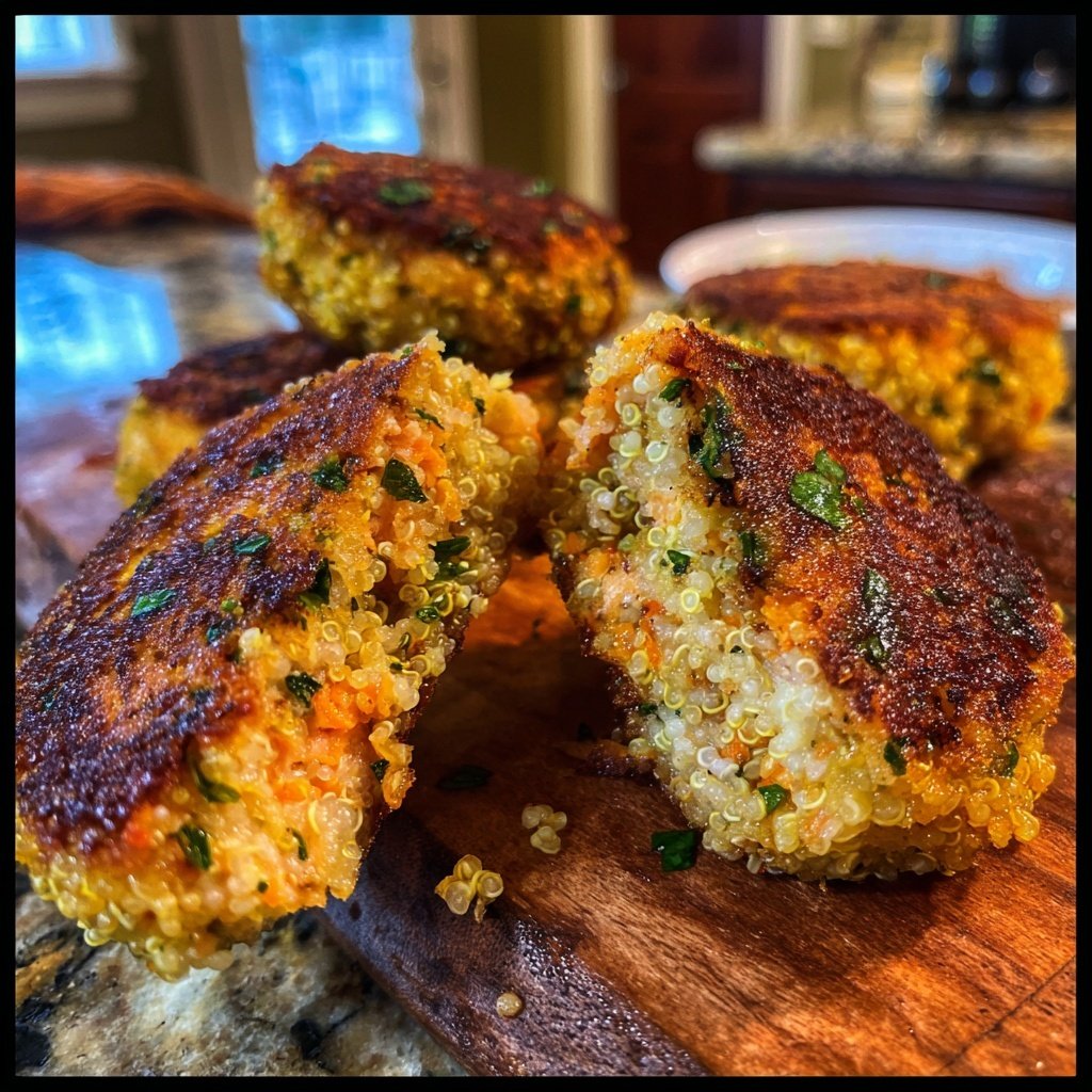 Stuffed Salmon Patties with Quinoa